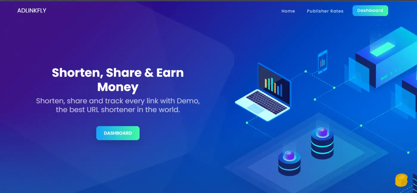 Adlinkfly Blue Dark Theme